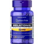 Puritan's Pride, Melatonin, 5 mg with B-6, 120 Tablets