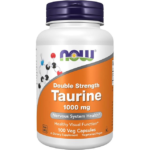 NOW Foods, Taurine, Double Strength, 1,000 mg, 100 Veg Capsules