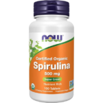 NOW Foods, Certified Organic Spirulina, 500 mg, 100 Tablets