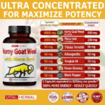 VITAL HERBAL, Horny Goat Weed With Maca, 90 Capsules - Image 2