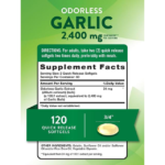Nature's Truth, High Strength Odorless Garlic, 1200 mg, 120 Softgels - Image 2