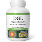 Natural Factors, DGL, Deglycyrrhizinated Licorice Root Extract, 90 Chewable Tablets