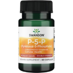 Swanson, P-5-P, Double Strength, 40 mg Per Capsule, 60 Capsules