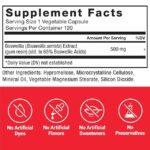 Force Factor, Boswellia Extract, 500 mg, 120 Vegetable Capsules - Image 2