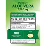 Nature's Truth, Potent, Aloe Vera , 5,000 mg , 100 Quick Release Softgels - Image 2