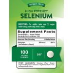 Nature's Truth, High Potency Selenium, 200 mcg, 100 Tablets - Image 2