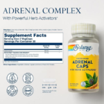 Solaray, Freeze-Dried Adrenal Caps with Herb Activators, 60 VegCaps - Image 2