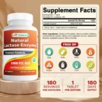 Best Naturals, Natural Lactase Enzyme, 3000 FCC ALU, 180 Tablets - Image 2