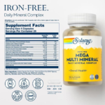 Solaray, Mega Multi Mineral, Iron Free, 100 Capsules - Image 2