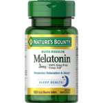 Nature's Bounty, Melatonin, Natural Cherry, 3 mg, 120 Quick Dissolve Tablets