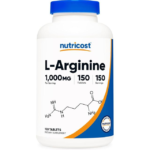 Nutricost, L-Arginine, 1,000 mg, 150 Tablets