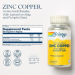 Solaray, Zinc Copper with Kelp & Pumpkin Seed, 100 VegCaps - Image 2