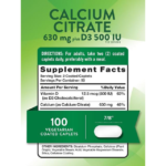 Nature's Truth, Calcium Citrate Plus D3, 100 Coated Caplets - Image 2