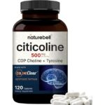 NatureBell, Citicoline, 500 mg, 120 Capsules