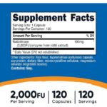 Nutricost, Nattokinase, 2,000 FU, 120 Capsules - Image 2