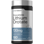 Horbäach, Lithium Orotate, 130mg, 180 Capsules