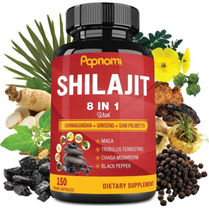 Papnami, Shilajit Himalayan Supplement for Men & Women,150 Capsules