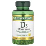 Nature's Bounty, D3, 50 mcg (2,000 IU), 240 Rapid Release Softgels