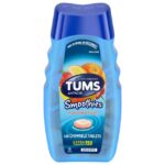 TUMS Smoothies Extra Strength Antacid Chewable Tablets for Heartburn Relief, Assorted Fruit - 140 Count