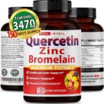 VITAL HERBAL, Quercetin Zinc Bromelain, 150 Capsules