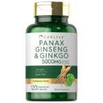 Carlyle - Panax Ginseng & Ginkgo - 5000mg -120 Vegetarian Capsules